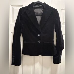 Express Women’s Black Velvet Blazer